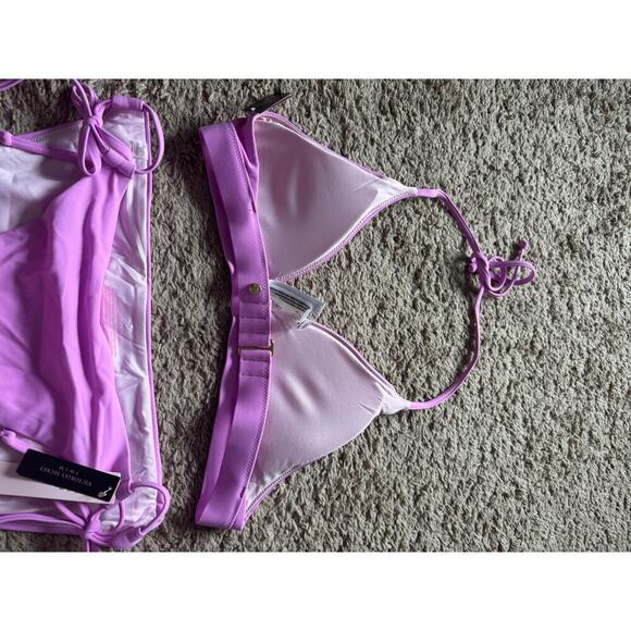 Victoria’s Secret purple pink bikini set top sz M and bottom sz L - Picture 6 of 8